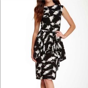 KamaliKulture floral stretch dress high-low peplum cocktail party sexy slim new